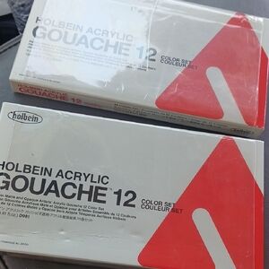 NWT Holbein Acrylic Gouache 12-Color Set